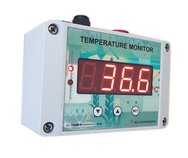  Wall Mounted Temperature Monitor (Range: 32°F to 140°F / 0°C to  60°C) for Food Industry, Server Room,Warehouse, Airports Along with  Calibration Certificate : Industrial & Scientific